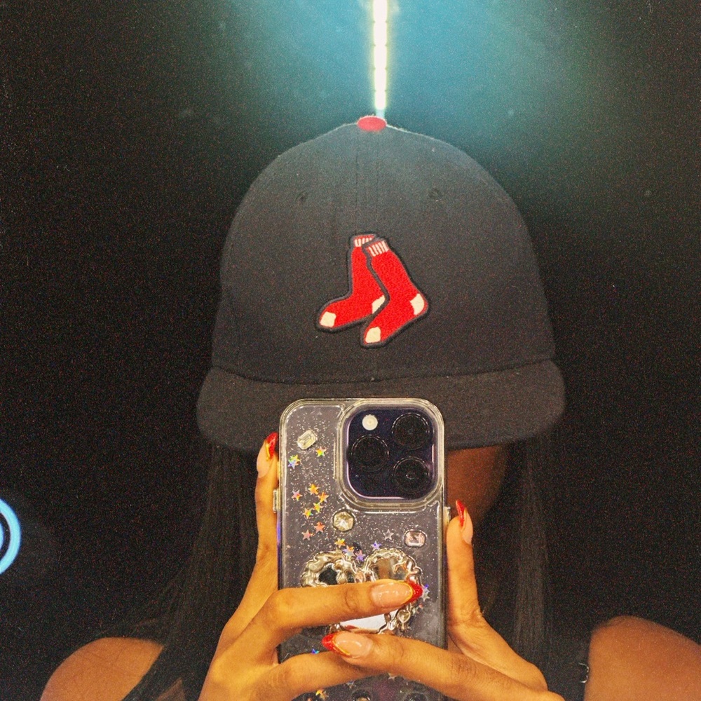 Unisex Black Baseball Cap with Red Sox Logo